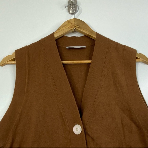 Everlane Brown Wool Blend Size Small Vest. - Picture 4 of 6